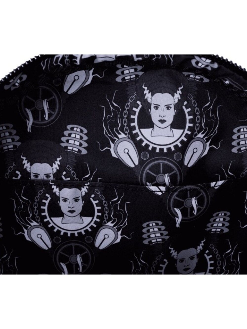 Loungefly Universal Monsters The Bride of Frankenstein GLOW Mini Backpack NWT - Picture 5 of 7